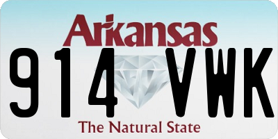 AR license plate 914VWK