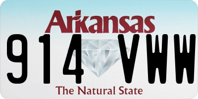 AR license plate 914VWW