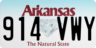 AR license plate 914VWY
