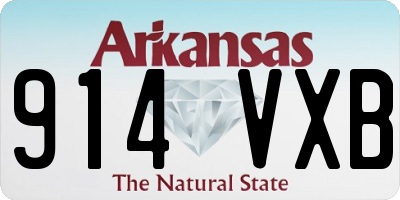 AR license plate 914VXB