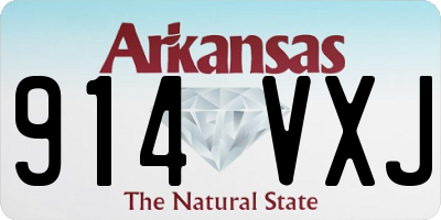 AR license plate 914VXJ