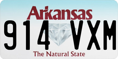 AR license plate 914VXM