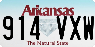 AR license plate 914VXW