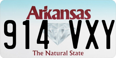AR license plate 914VXY