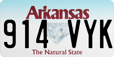 AR license plate 914VYK