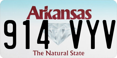 AR license plate 914VYV