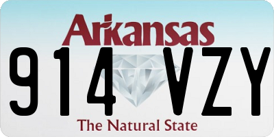 AR license plate 914VZY