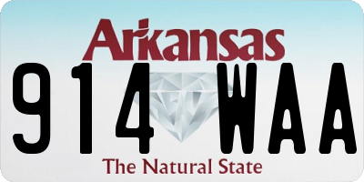 AR license plate 914WAA