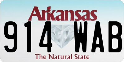 AR license plate 914WAB