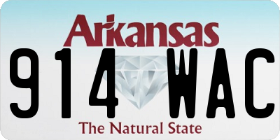 AR license plate 914WAC