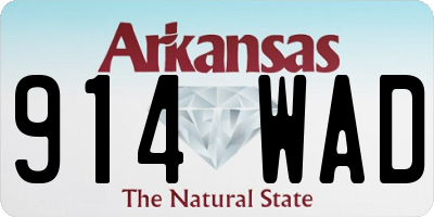 AR license plate 914WAD