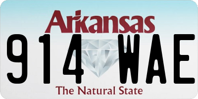 AR license plate 914WAE