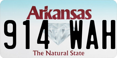 AR license plate 914WAH