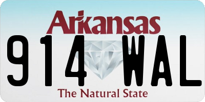 AR license plate 914WAL