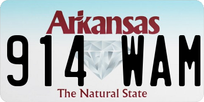 AR license plate 914WAM