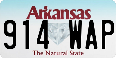 AR license plate 914WAP