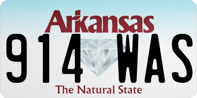 AR license plate 914WAS