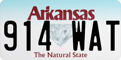 AR license plate 914WAT