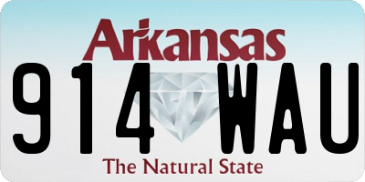 AR license plate 914WAU