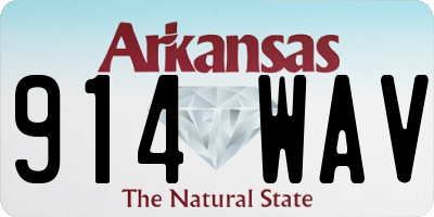 AR license plate 914WAV