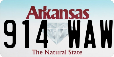 AR license plate 914WAW