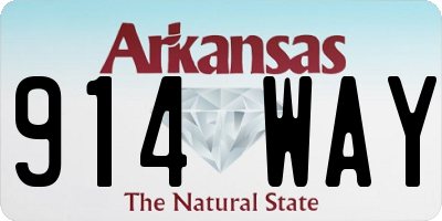 AR license plate 914WAY