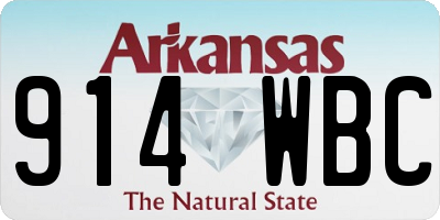 AR license plate 914WBC