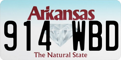 AR license plate 914WBD
