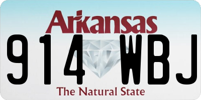 AR license plate 914WBJ