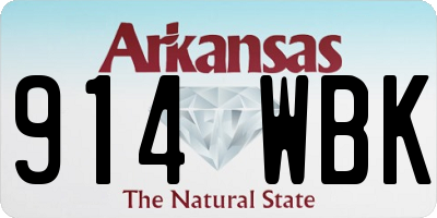 AR license plate 914WBK