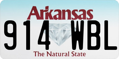AR license plate 914WBL