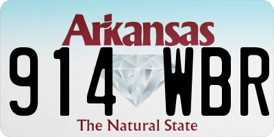 AR license plate 914WBR