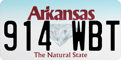 AR license plate 914WBT