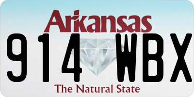 AR license plate 914WBX