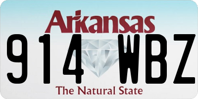 AR license plate 914WBZ