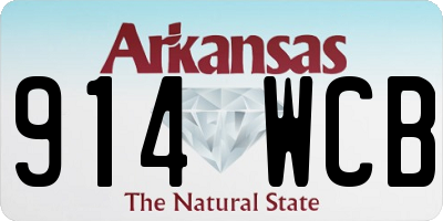 AR license plate 914WCB