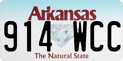 AR license plate 914WCC