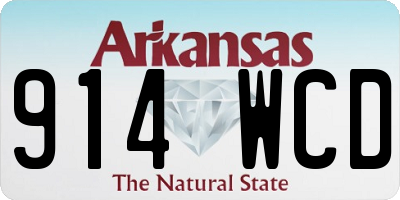 AR license plate 914WCD