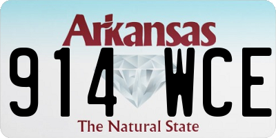 AR license plate 914WCE