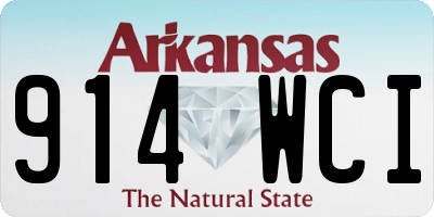 AR license plate 914WCI