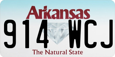 AR license plate 914WCJ