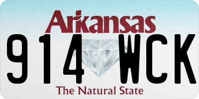 AR license plate 914WCK