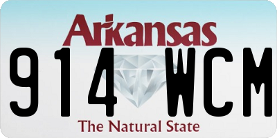 AR license plate 914WCM