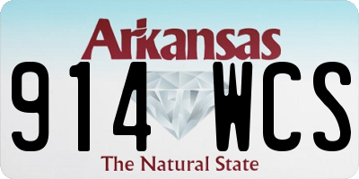 AR license plate 914WCS