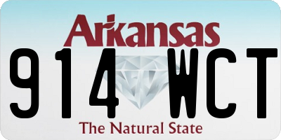 AR license plate 914WCT