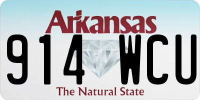 AR license plate 914WCU