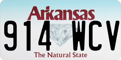 AR license plate 914WCV