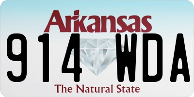 AR license plate 914WDA