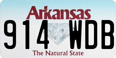 AR license plate 914WDB