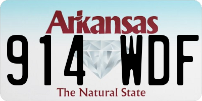AR license plate 914WDF